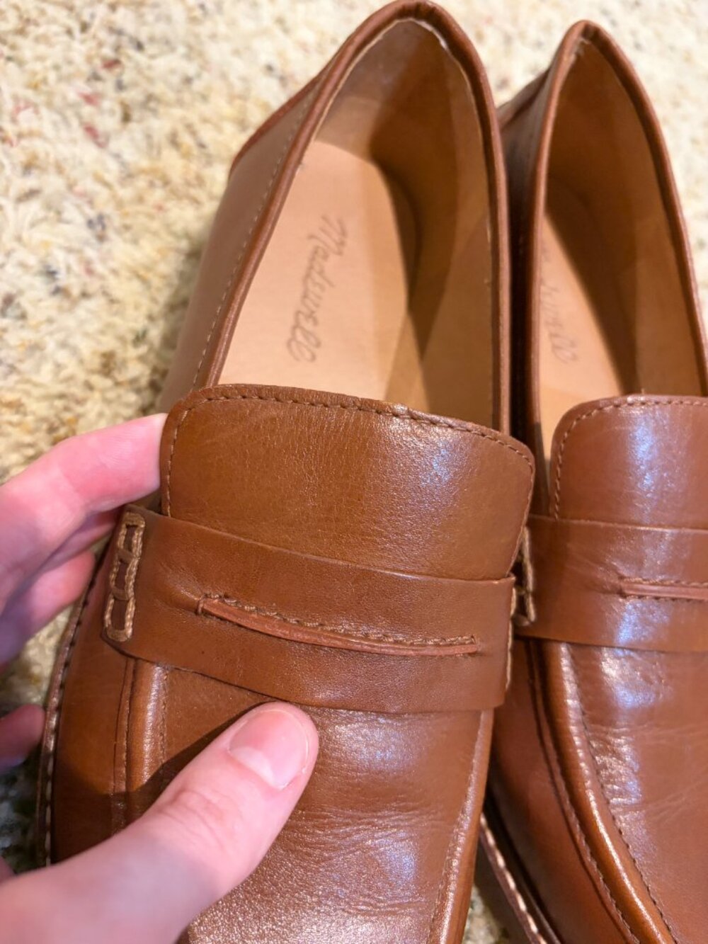 Madewell The Corinne Lugsole Loafer Dried Maple Brown Leather - Picture 11 of 16